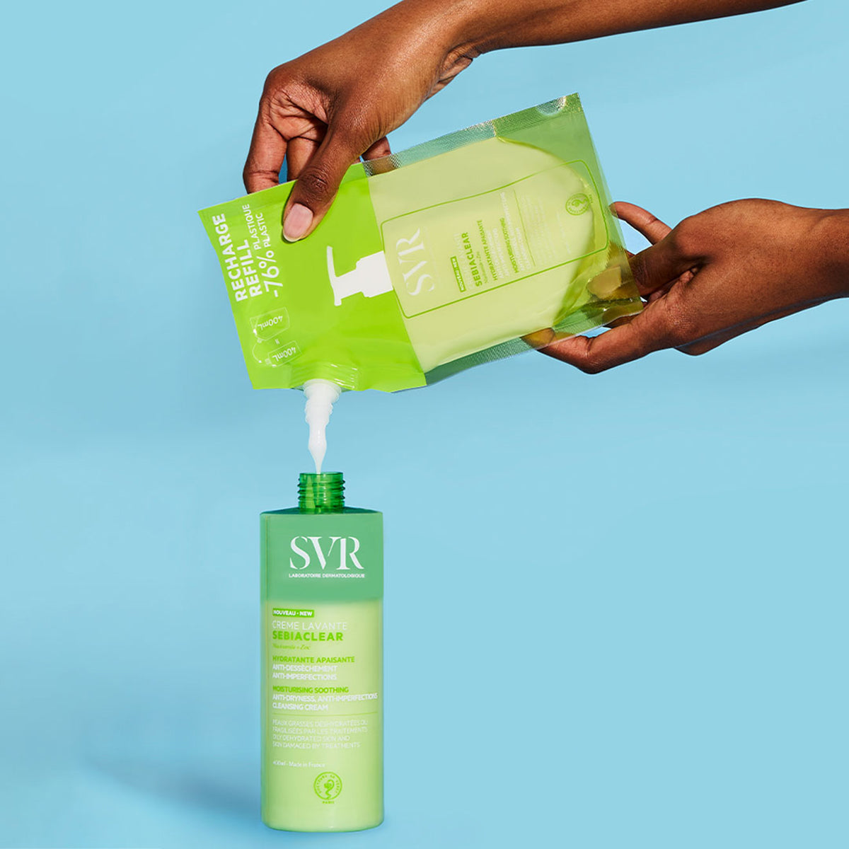 SEBIACLEAR Crème Lavante 400ml + Refill