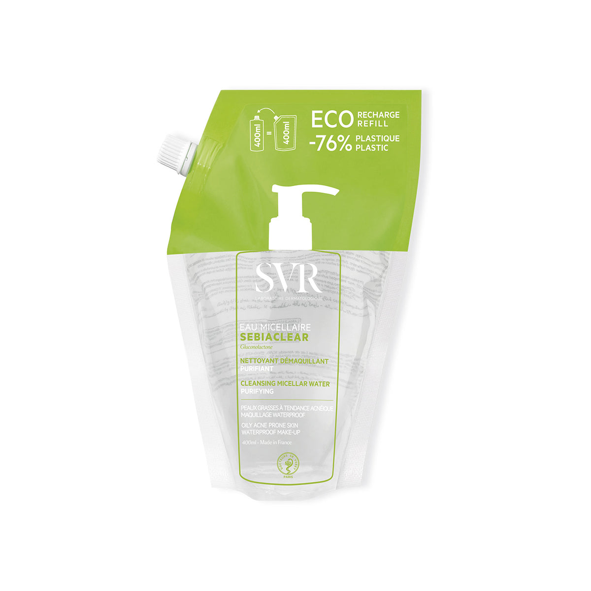 SEBIACLEAR Eau Micellaire 400ml + Refill