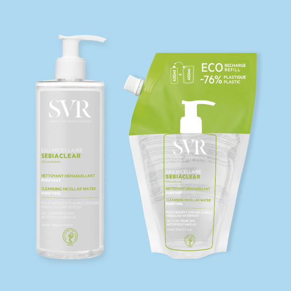 SEBIACLEAR Eau Micellaire 400ml + Refill