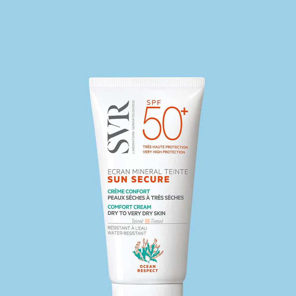 SUN SECURE Ecran Mineral Teinté Peaux Sèches à très sèches