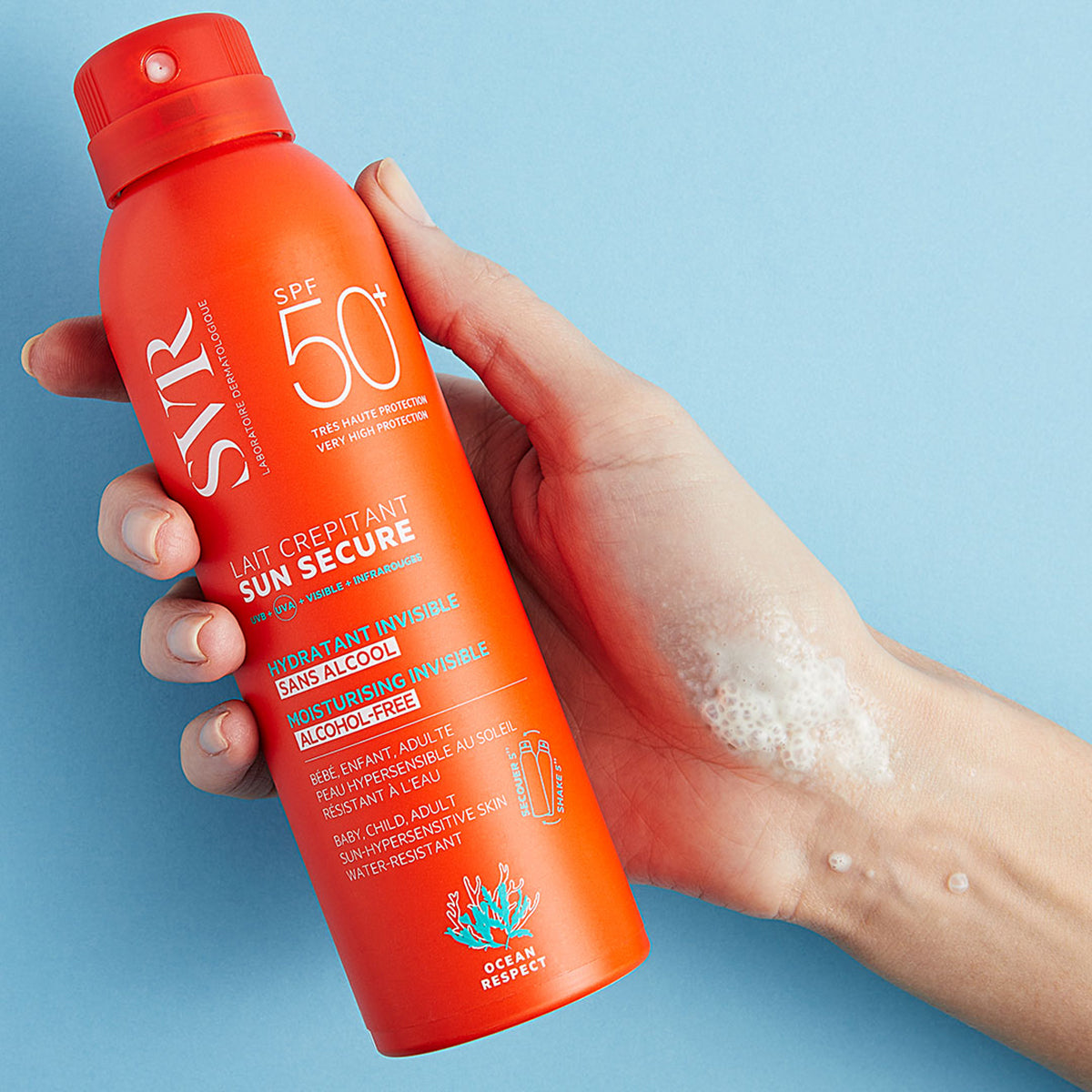 SUN SECURE Lait Crépitant SPF50+