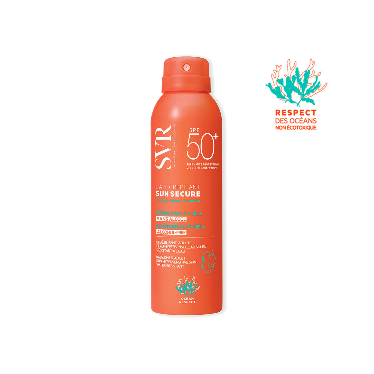 SUN SECURE Lait Crépitant SPF50+