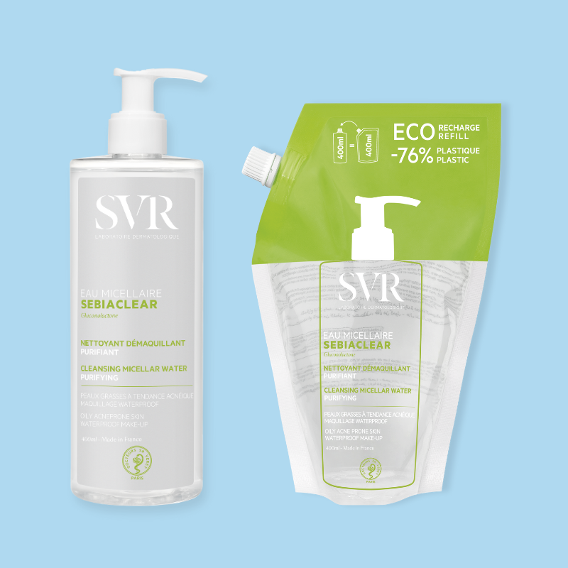SEBIACLEAR Eau Micellaire 400ml + Refill